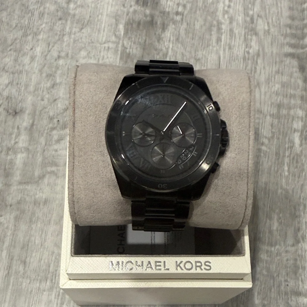 Michael Kors Dark Tone Chronograph Watch - Picture 3 of 3